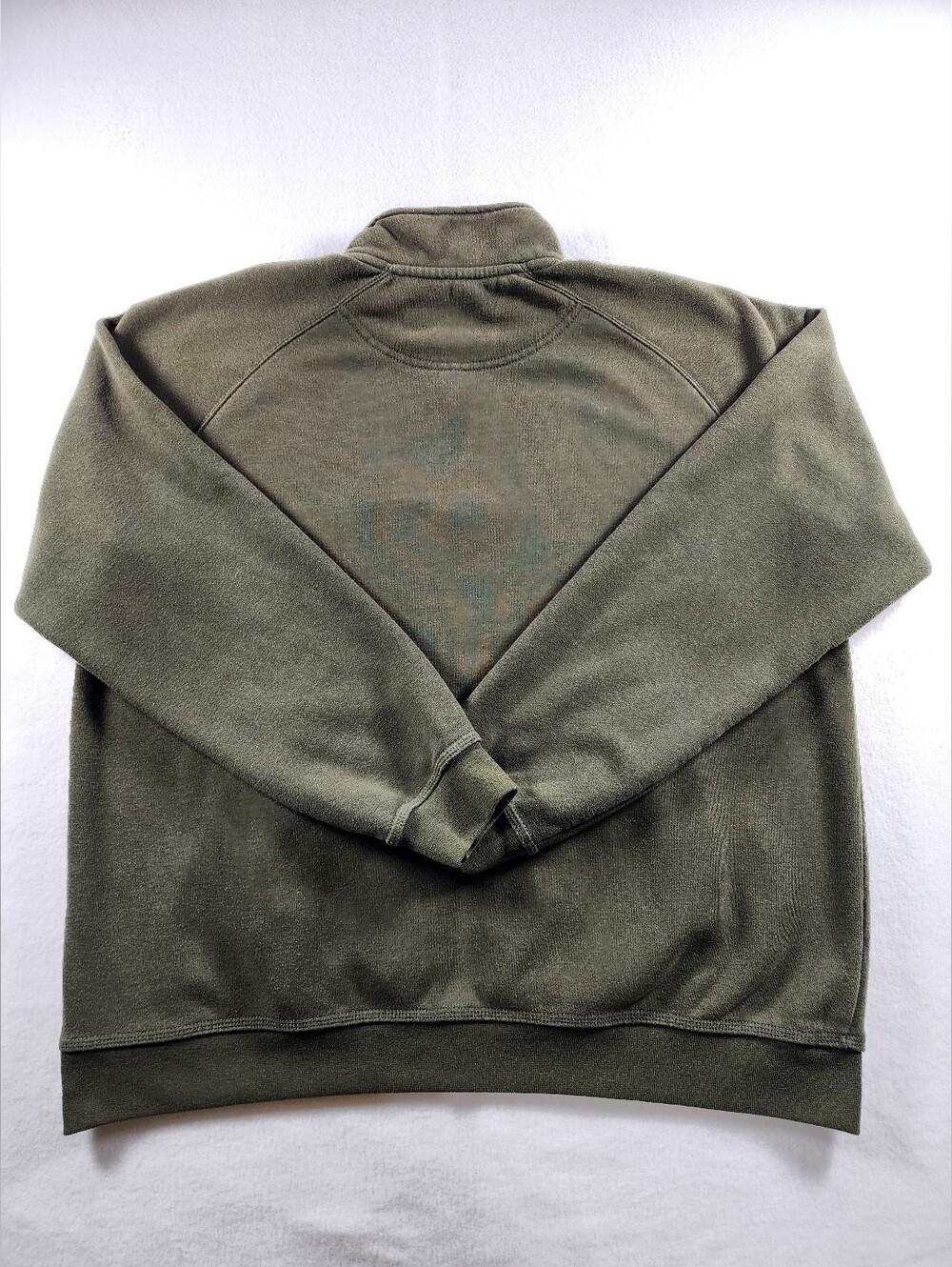 Carhartt K503 Mens XL Olive Quarter Zip Mock Neck Sweatshirt Relaxed Fit - Picture 12 of 12